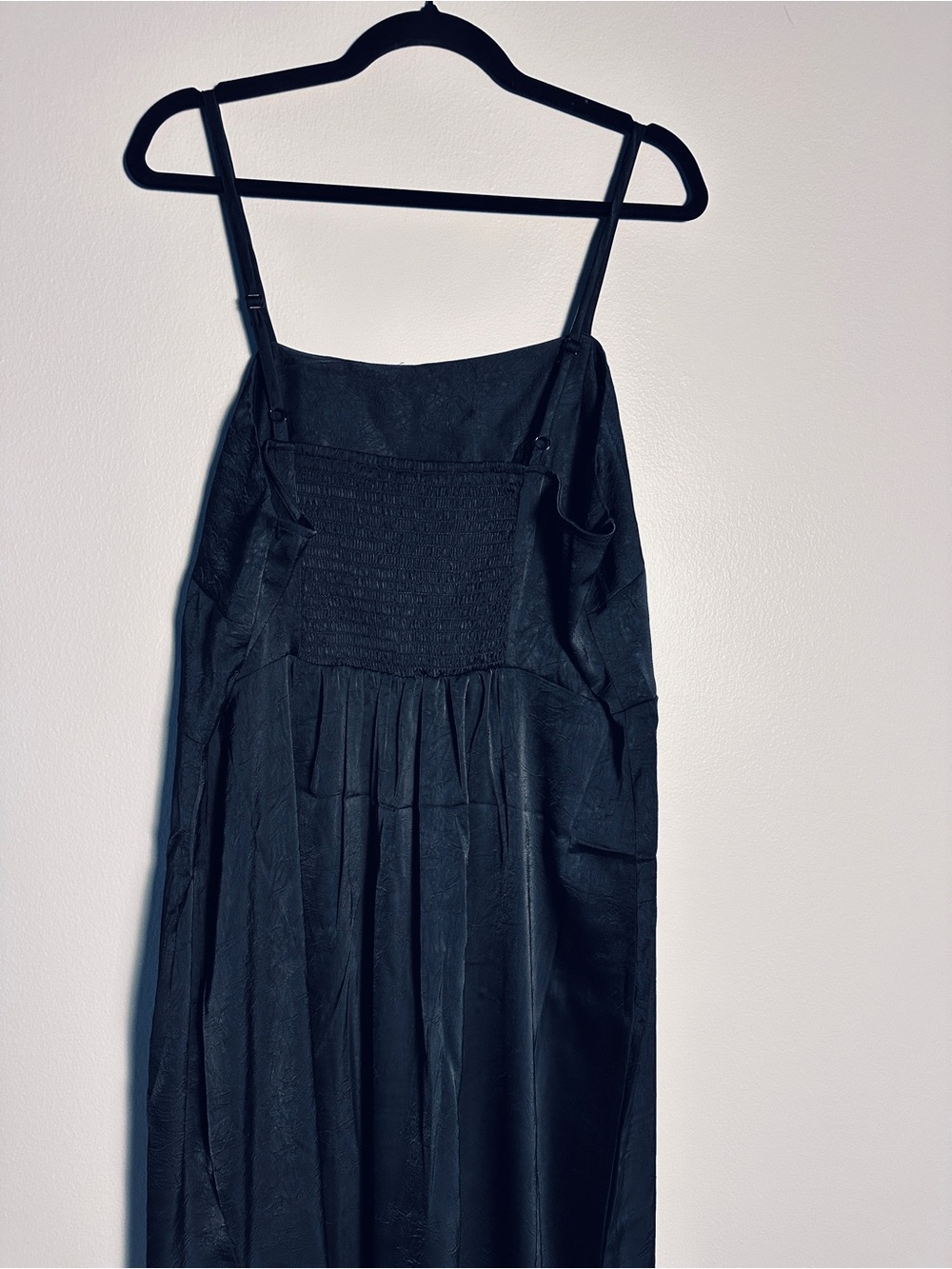 A New Day Black Column Slip Midi Slip Feminine Dress XXL Side Slit NWT - Picture 7 of 10